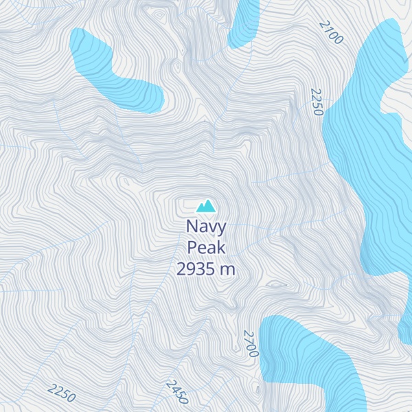 Map of Navy Peak