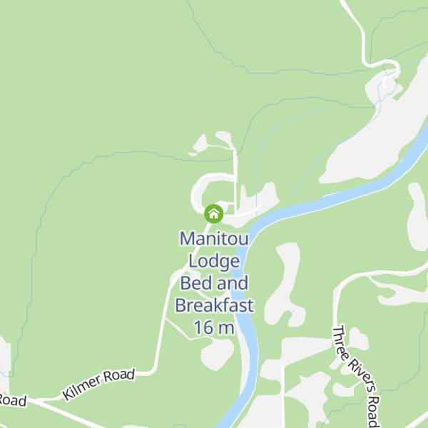 Map of Manitou Lodge Bed and Breakfast