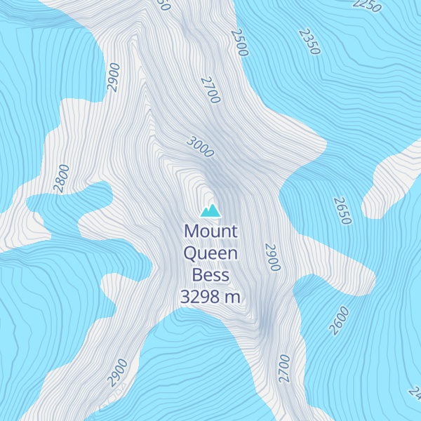 Map of Mount Queen Bess