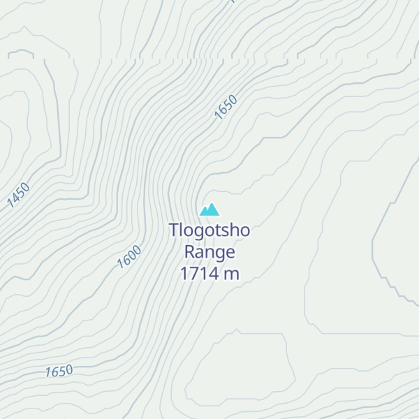 Map of Tlogotsho Range