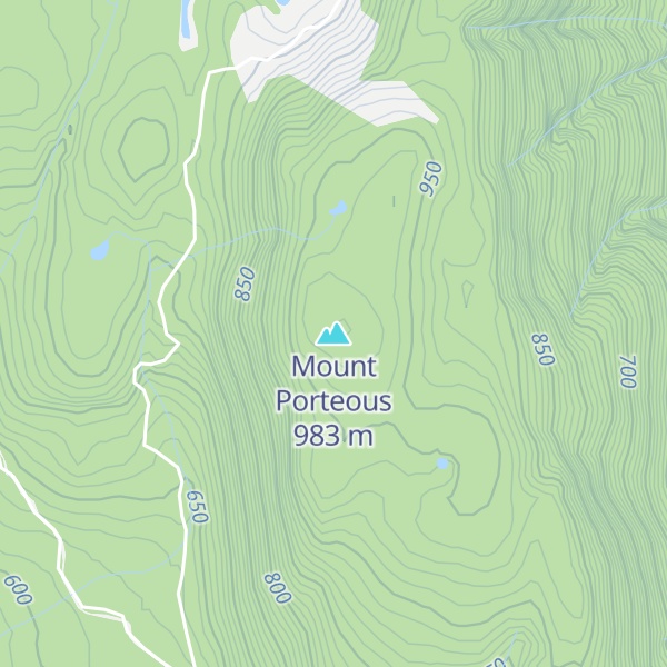 Map of Mount Porteous