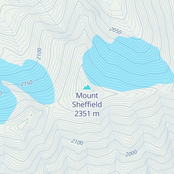 Map of Mount Sheffield