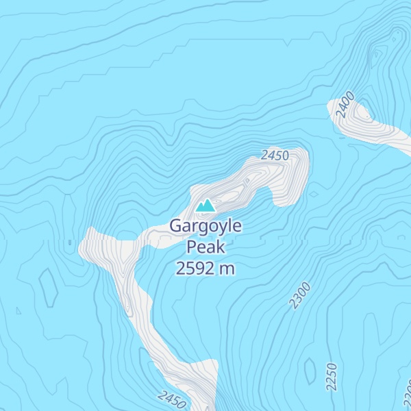 Map of Gargoyle Peak