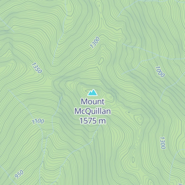Map of Mount McQuillan