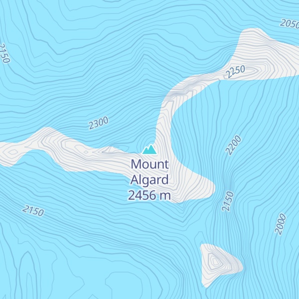 Map of Mount Algard