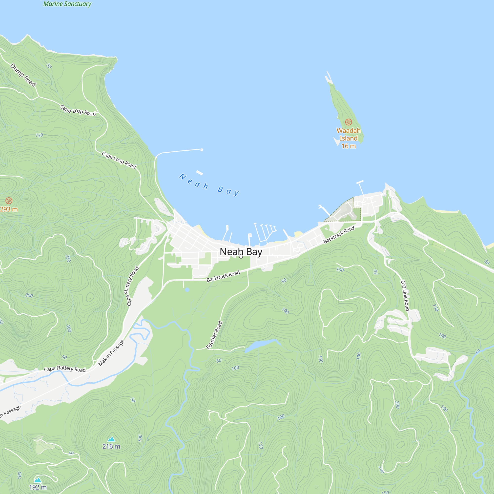Makah Visitor Center map