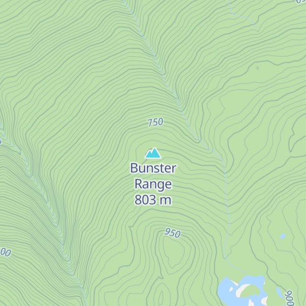 Map of Bunster Range