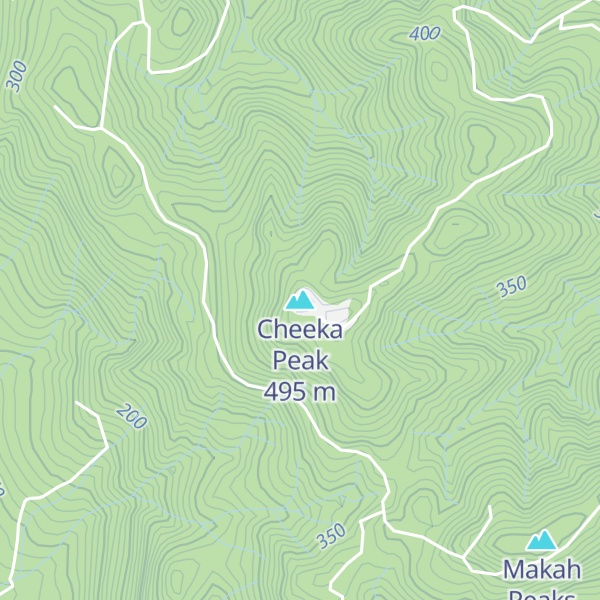 Map of Cheeka Peak