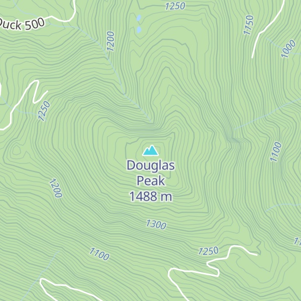 Map of Douglas Peak
