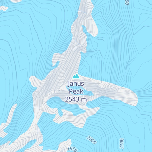 Map of Janus Peak