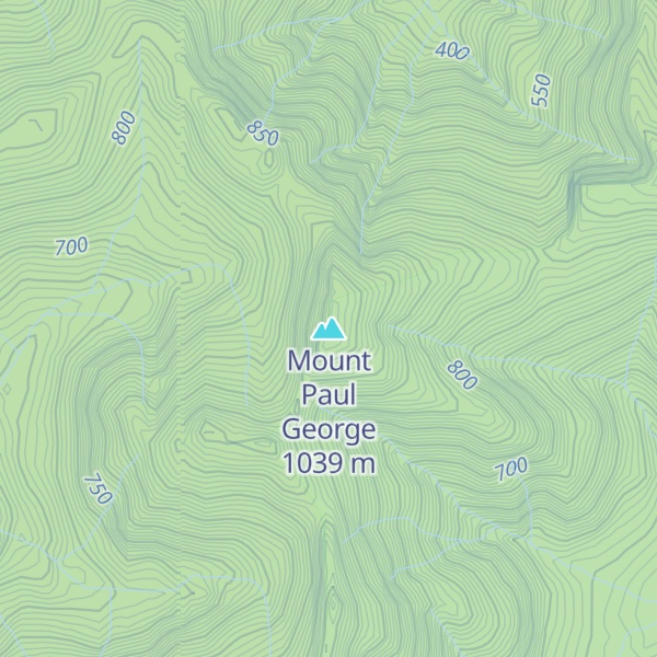 Map of Mount Paul George