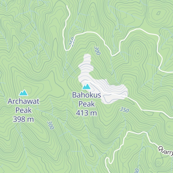 Map of Bahokus Peak