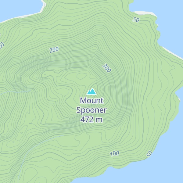 Map of Mount Spooner