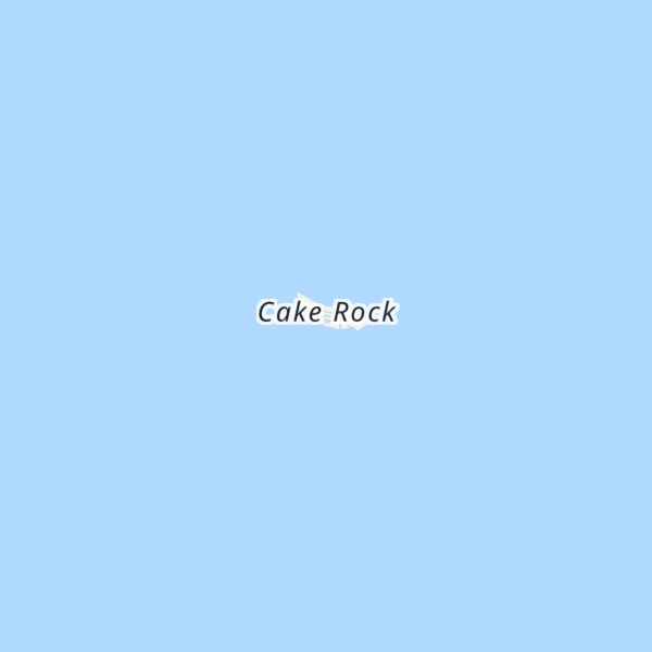 Map of Cake Rock