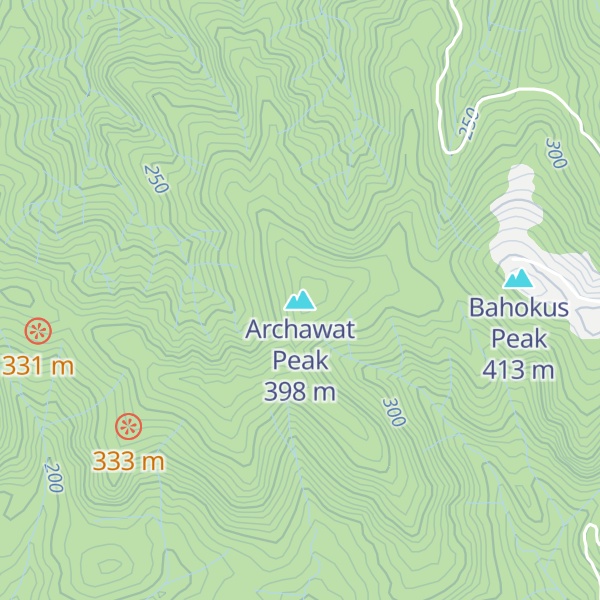 Map of Archawat Peak