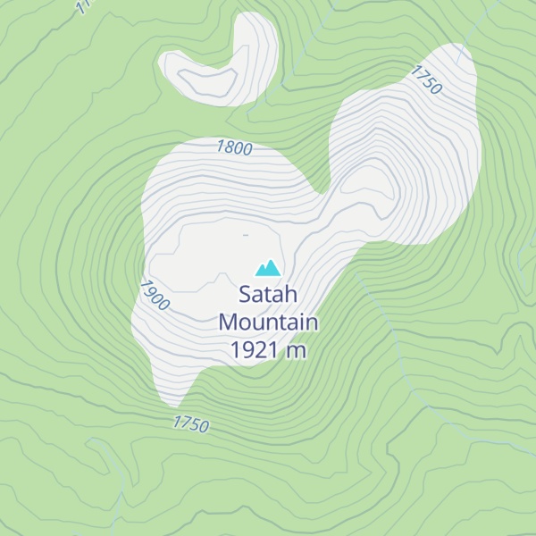 Map of Satah Mountain