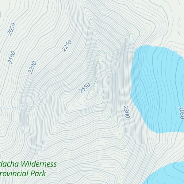 Map of Bilou Peak