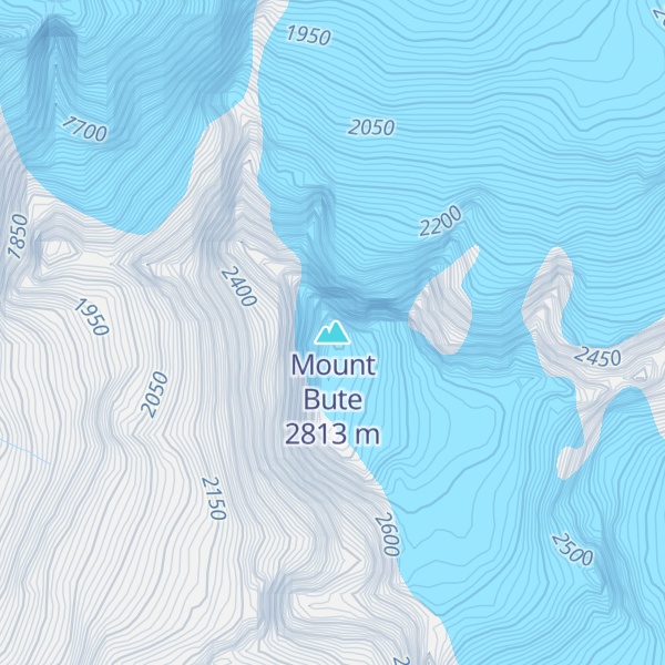 Map of Mount Bute