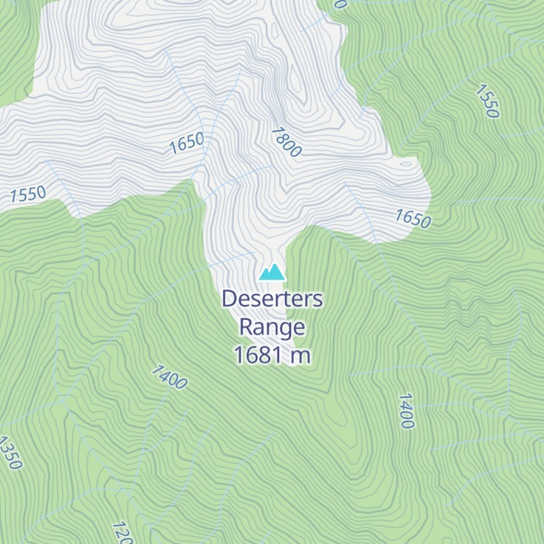 Map of Deserters Range