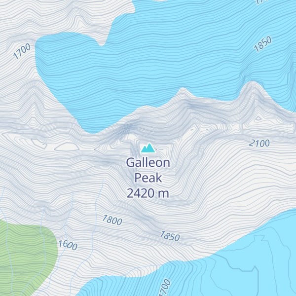 Map of Galleon Peak