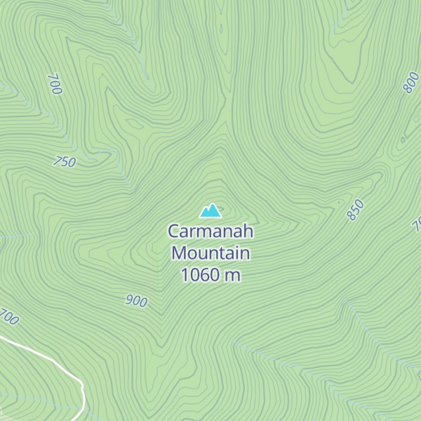 Map of Carmanah Mountain