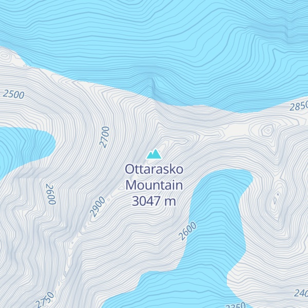 Map of Ottarasko Mountain