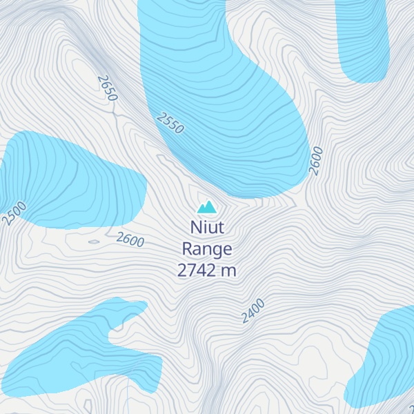 Map of Niut Range