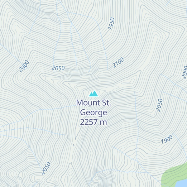 Map of Mount St. George