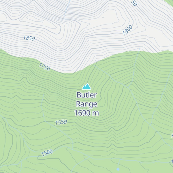 Map of Butler Range