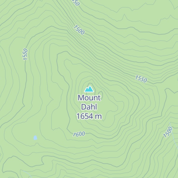 Map of Mount Dahl