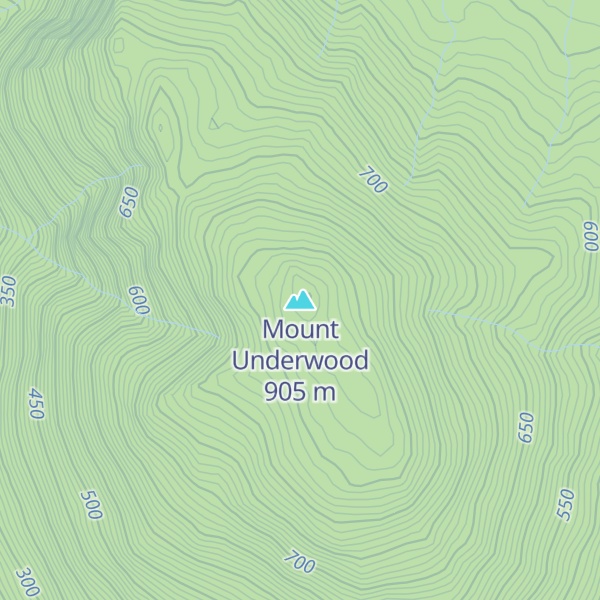 Map of Mount Underwood