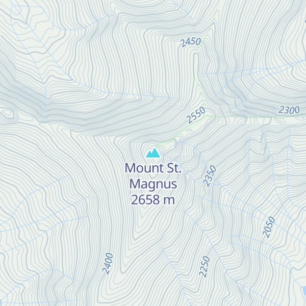 Map of Mount St. Magnus