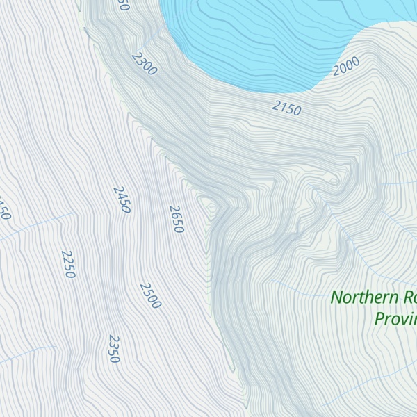 Map of Savio Mountain