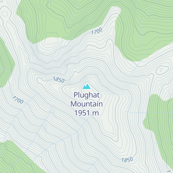 Map of Plughat Mountain