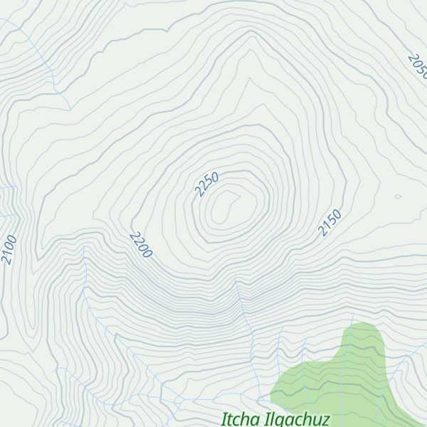 Map of Itcha Mountain