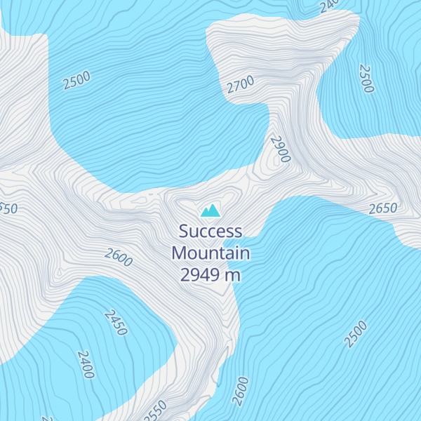 Map of Success Mountain