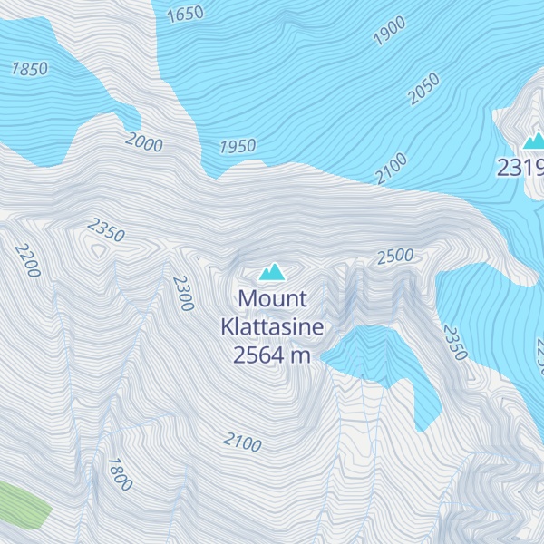 Map of Mount Klattasine