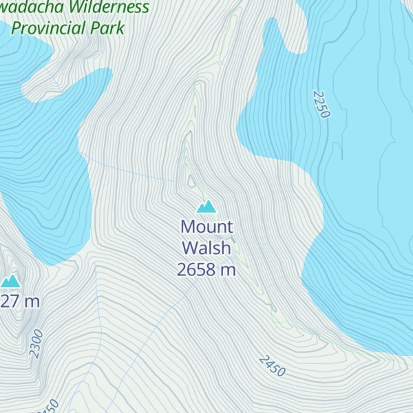 Map of Mount Walsh
