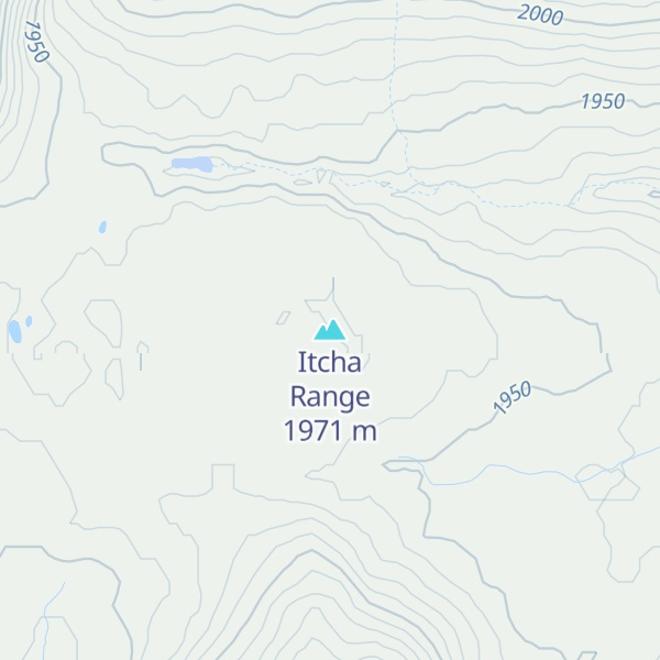 Map of Itcha Range