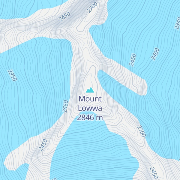 Map of Mount Lowwa