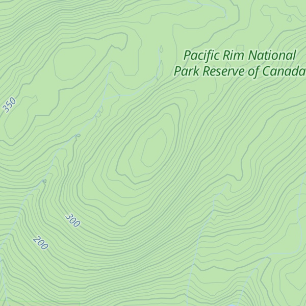 Map of Nitinat Hill