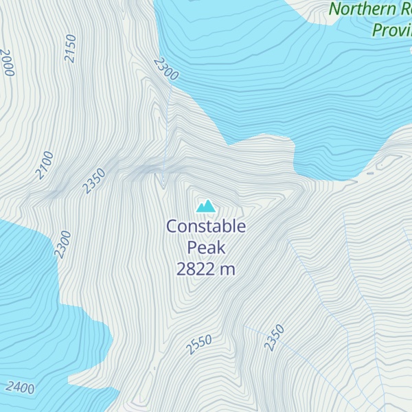 Map of Constable Peak