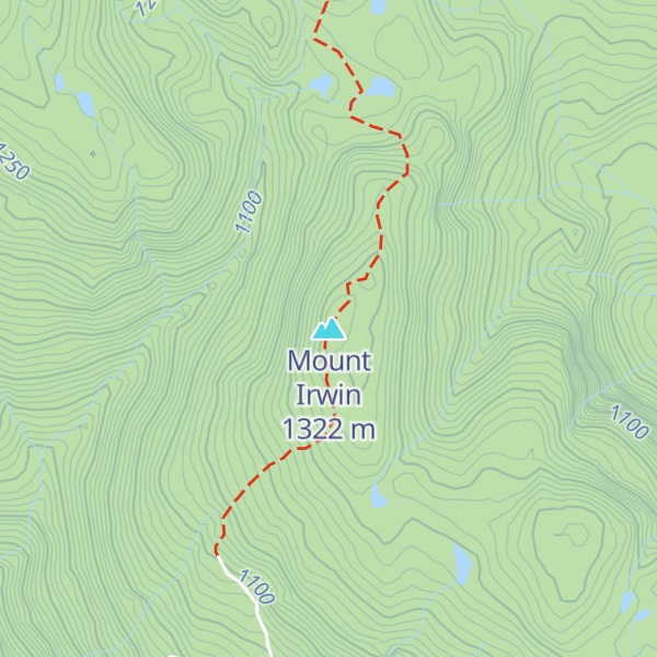 Map of Mount Irwin