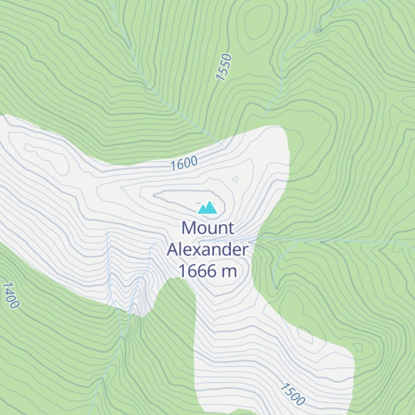 Map of Mount Alexander