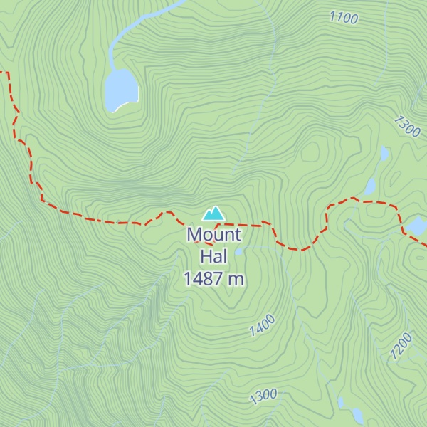 Map of Mount Hal