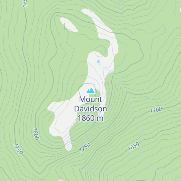 Map of Mount Davidson