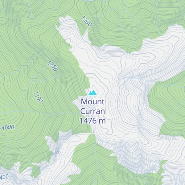 Map of Mount Curran