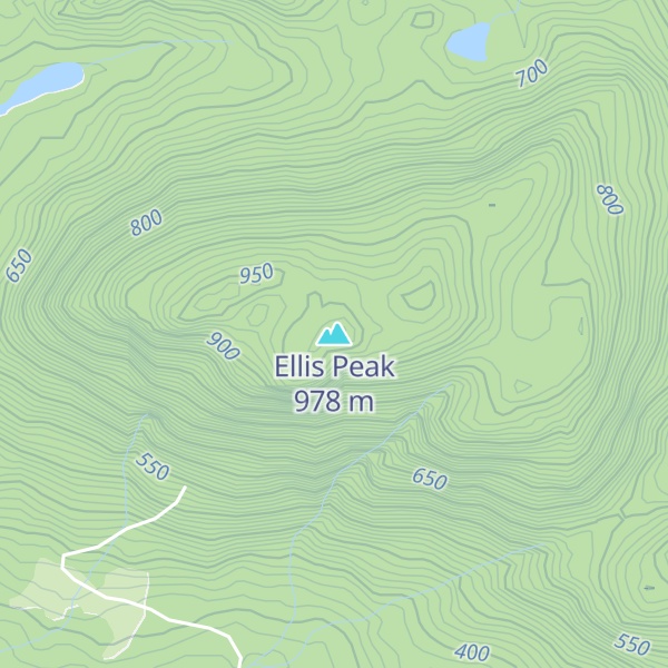 Map of Ellis Peak