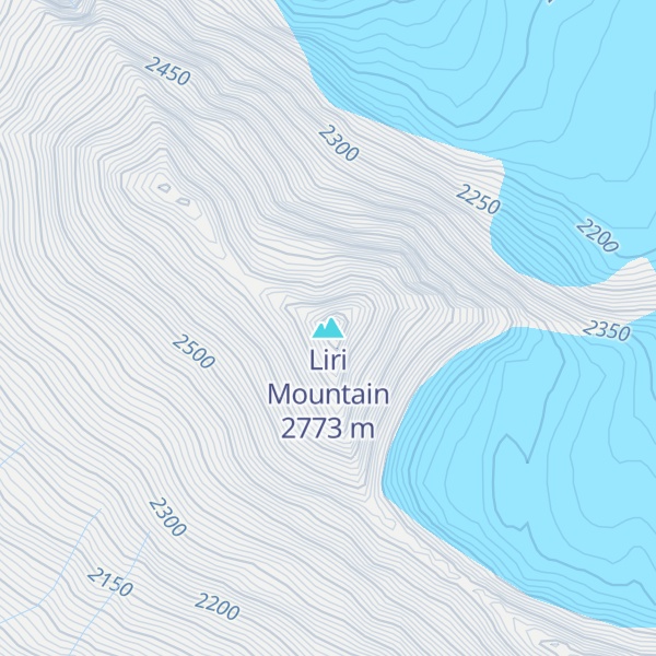 Map of Liri Mountain