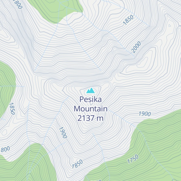 Map of Pesika Mountain